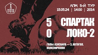 «Спартак» - «Локомотив-Перово» (команды 2014 г.р.) - 5:0 (7:1 вторые составы)