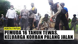 Tuntut Polisi Usut Kasus Tewasnya Pemuda 16 Tahun, Warga Palang Jalan