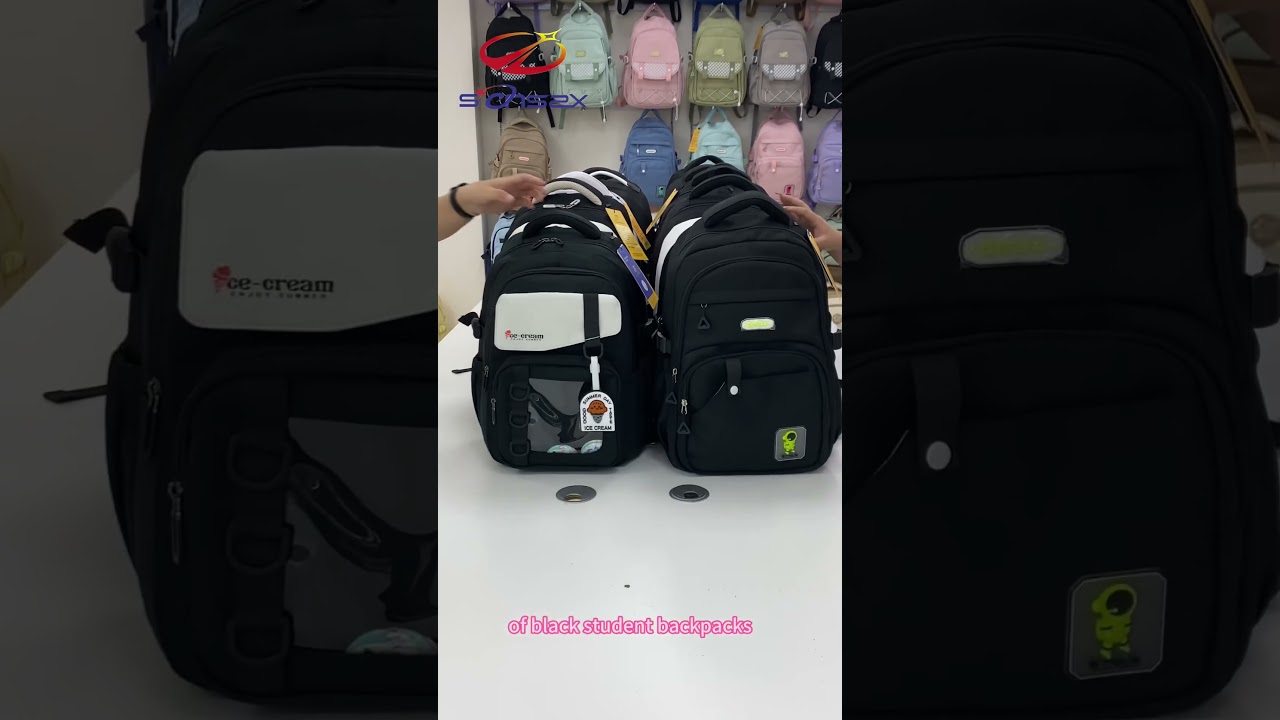 All kinds of black backpacks, come and buy your favorite student backpack!🎒 