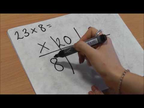Multiplication 2 digit by single digit using the grid method