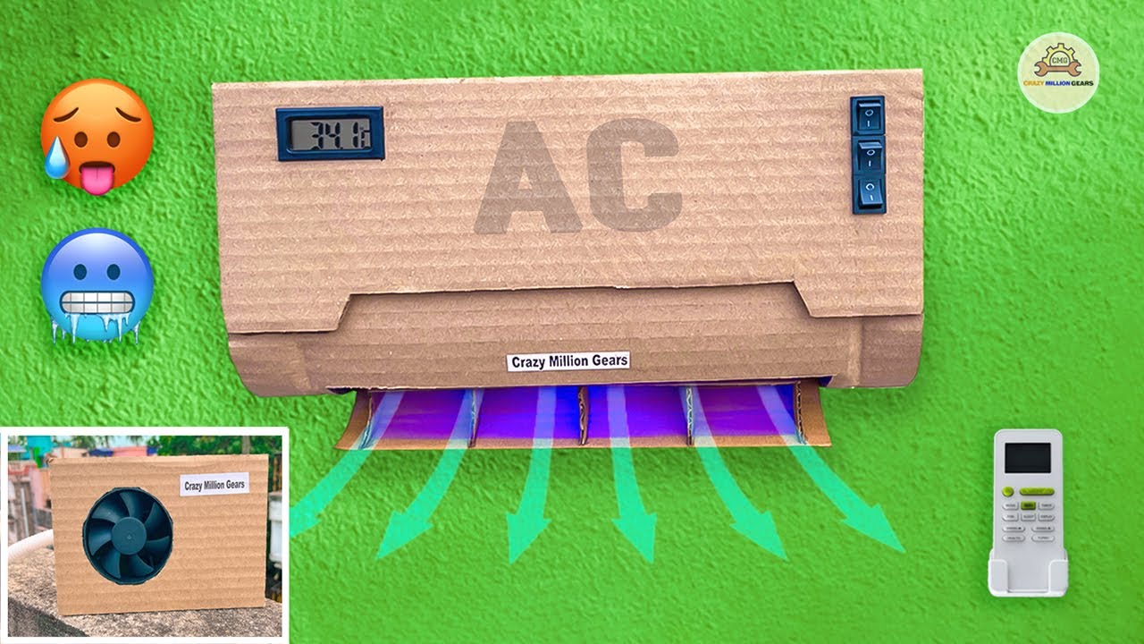How to make AC Smart Air Conditioner At Home Powerful AC 🥵🥶 YouTube