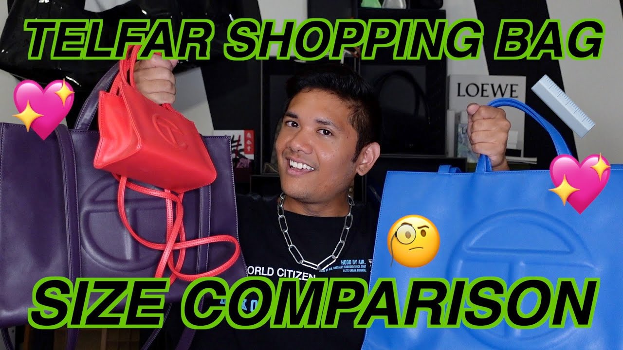 Telfar Shopping Bag Size Comparison // Differences, What Fits + Which Size  Should You Get? 