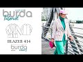 Cucire con Burda: Blazer 414 - Burda Curvy 6/2023
