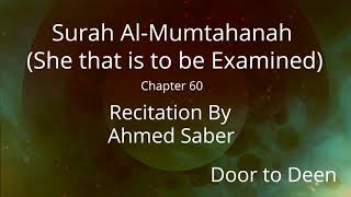 Surah Al-Mumtahanah (She that is to be Examined) Ahmed Saber  Quran Recitation