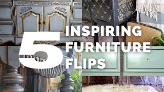 5 Inspiring Furniture Flips | DIY Furniture Makeover Before & After