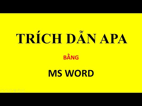 Video: Làm thế nào để bạn trích dẫn dữ liệu BEA?