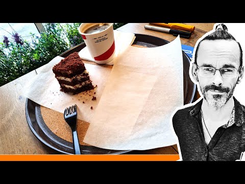 Рисунок на салфетке - дичь или стиль? - практический скетчинг в булочной Волчека. Эдуард Кичигин