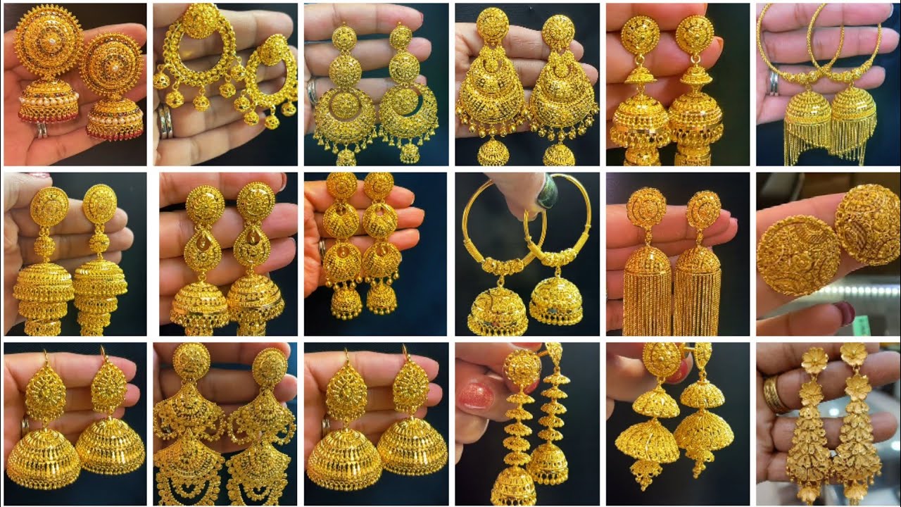 Aggregate more than 214 latest design earrings gold best