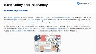 Bankruptcy Trustees [CPA Prep]