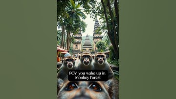 #bali #ubud POV: you wake up in Monkey Forest 🙉 we run the vlog now #ai #pov #mwaki #housemusic