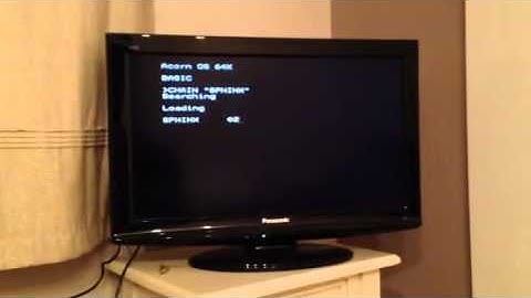 Vintage BBC Micro B start up