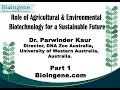 Bioingenecom webinar on role of agricultural  environmental biotechnology part 1 of 3