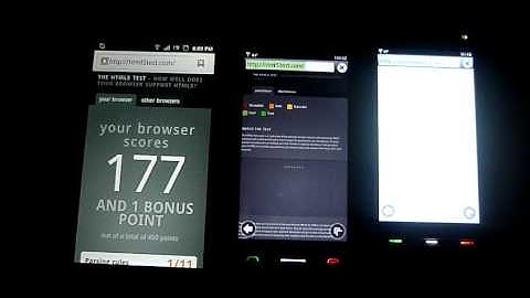 Android v2.3 vs Symbian Anna  vs Symbian S60v5 - NAVEGADOR WEB