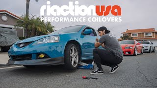 SLAMMING My Time Attack Acura RSX Type S! | Riaction USA Coilovers