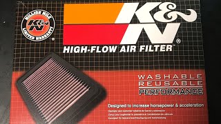 【アルトターボRS】エアクリーナーをK&N HIGH-FLOW AIR FILTERに変えてみました　イヤホン推奨