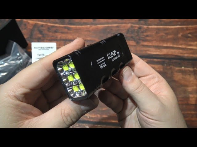 Nitecore TM12K Flashlight Kit Review! (12,000 Lumens!) 