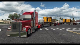 Freightliner Classic XL, Serial Black DD60 hauling generator's! - ATS / PNG 1.09 / Logitech G923