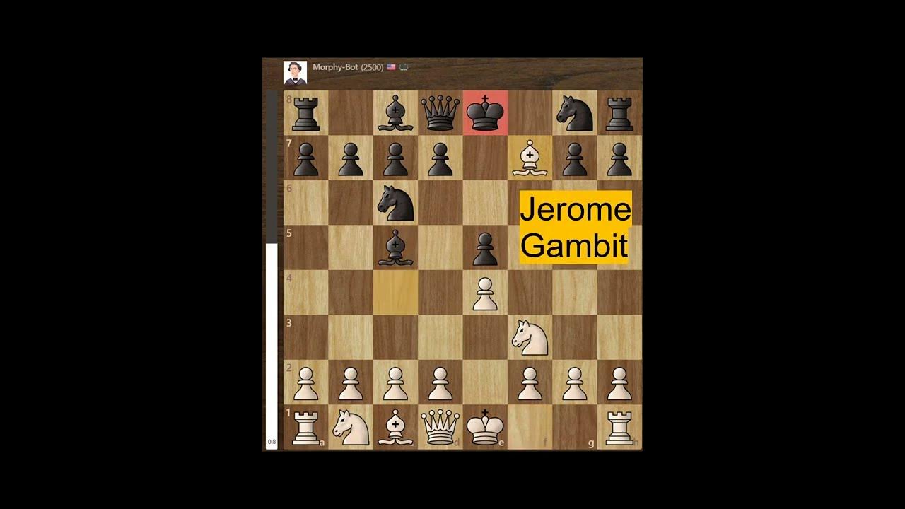 The Jerome Gambit: Morphy