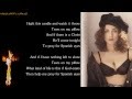 Madonna - Spanish Eyes (Lyrics on Screen)