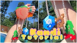 Making a kandi cuff | animal crossing themed kandi cuff