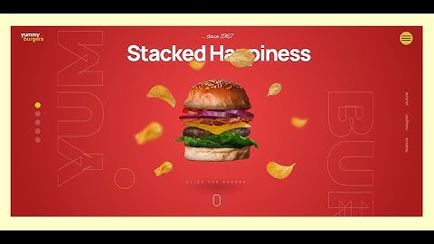 Fast Food Burger Restaurant || Slider Revolution 6