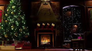 Relaxing Christmas Fireplace | 4Hrs | Crackling Fire sounds ASMR