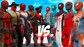 Team Spider-Man Vs Team Deadpool - Epic Superheroes War