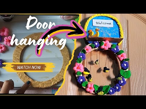 WELCOME DOOR HANGER, welcome craft ideas, welcome wall hanging with ...