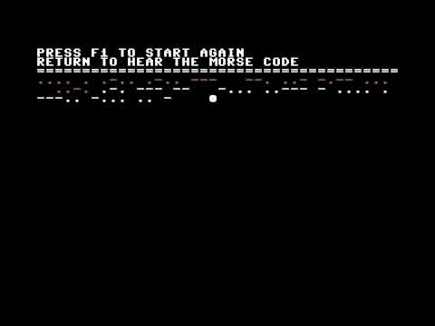 Morse code emulator - C64