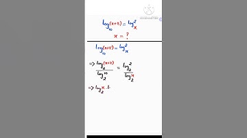 Solving a tricky logarithmic equation ||@goymath || #shorts