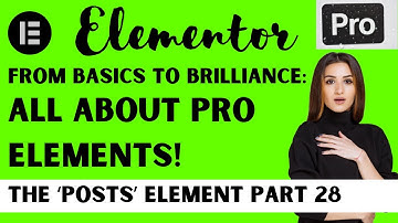 The Posts Element Tutorial | Elementor Posts | Elementor Pro