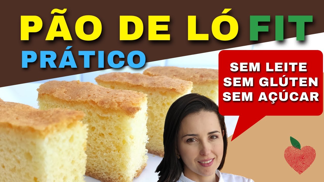 Pão de ló FIT para bolos e tortas! [Fofíssimo, Sem Glúten, Sem Leite e Sem Açúcar]