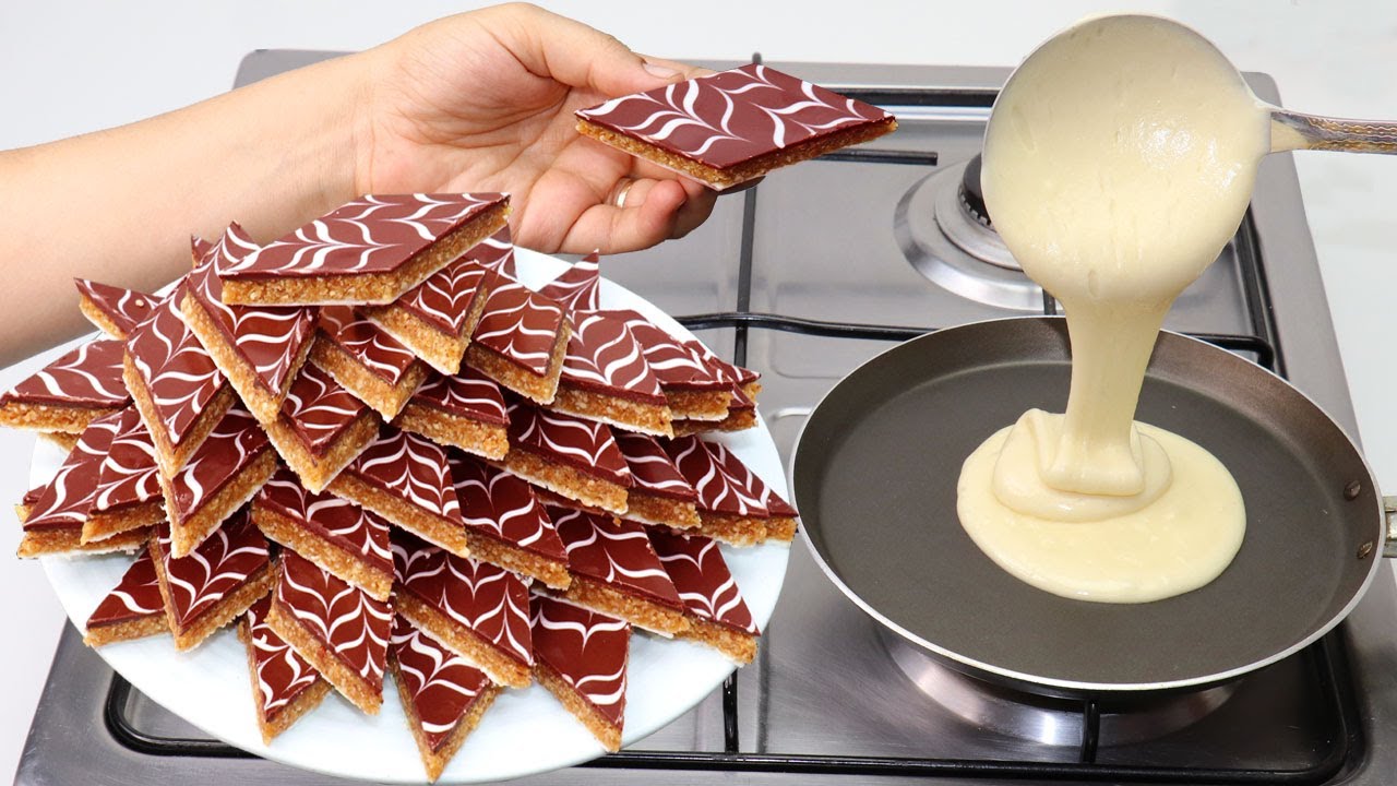 وداعا للكسل في 5 دقائق حضري حلوة الزليجة السائلة السريعة في المقلاة إقتصادية بكمية كبيرة معلكة لديدة