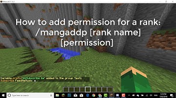 MINEHUT How to add ranks GROUP MANAGER MINEHUT