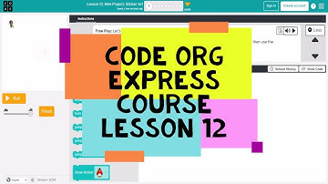 Code.org Lesson 12 - Code Org Express Course Lesson 12 Mini Project Sticker Art - Course C Lesson 10