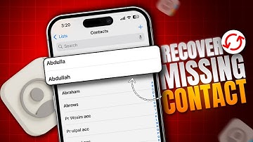 How to Recover Missing Contacts on iPhone After iOS Update | Contacts Missing After iOS Update