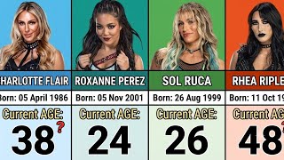 🔥 Ages of WWE Female Wrestlers in 2026 