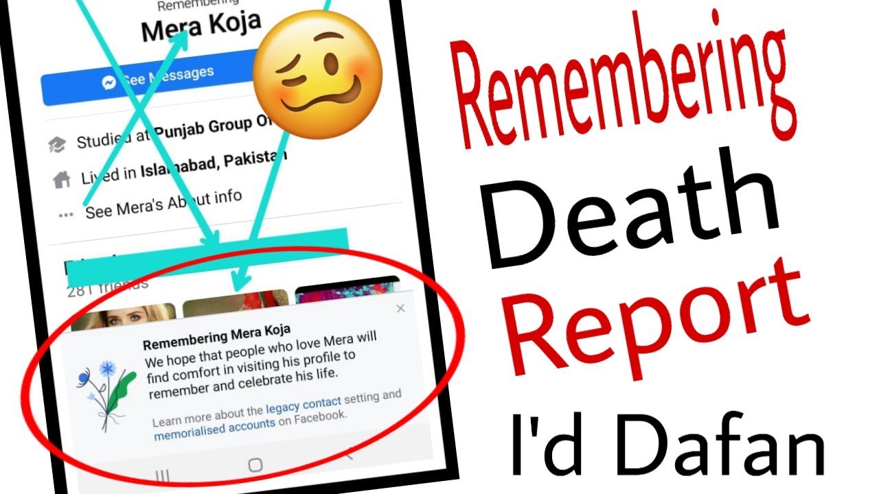facebook report death