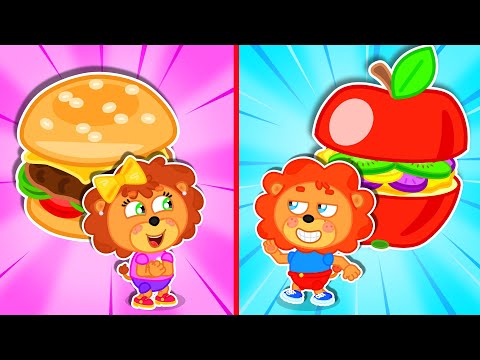 Маша и Леопольд. Гамбургеры из фруктов - Серии для всей семьи - Lion Family на русском - Мультик