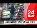 Delincuentes armados asaltaron panadería haciéndose pasar por clientes | 24 Horas TVN Chile