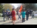 1 мая 2022. Новосибирск. Разгон митинга трудящихся, в городе "трудовой доблести".