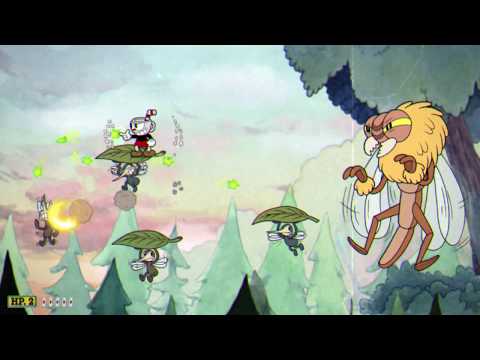 🐦 Cuphead - Treetop Trouble Run & Gun 100% All 5 Coins Guide Walkthrough