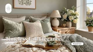 Exclusive Timeless Fall Elegance | Green, Cream & Taupe Décor That Looks Luxe 🍂✨ Profile