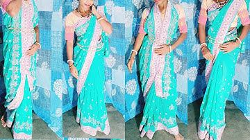 jacket style saree draping step by step ||drape saree  in jacket style#saree review জাকেট  সটালেই শা