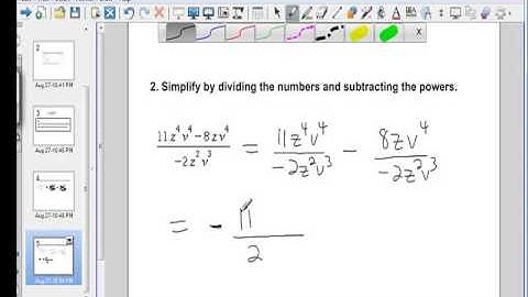 Dividing a polynomial by a monomial: Multivariate