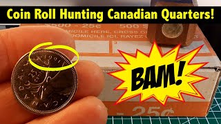The *HOLY GRAIL* of Modern Canadian Quarters  Found Coin Roll Hunting!
