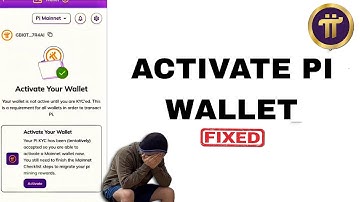 Pi Active Your Wallet Problem | How to Activate Pi Network Wallet