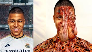 asmr 3d animation big Acne Infected Face Cleansing (Kylian Mbappe ), after joining Real Madrid ...