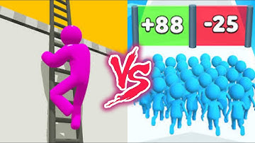 Ladder Master VS Count Master- All Levels SpeedRun Gameplay Android iOS Ep1