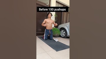 I did 100 pushups - before and after result #shorts #pushups #pushupchallenge
